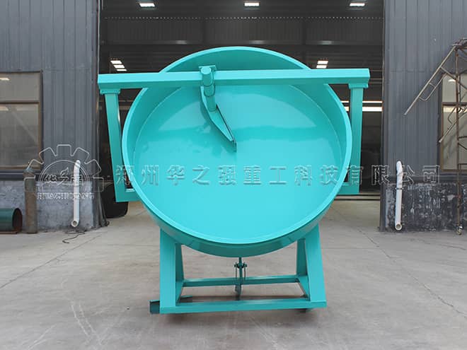 圓盤造粒機(jī)加工豬糞有機(jī)肥工藝